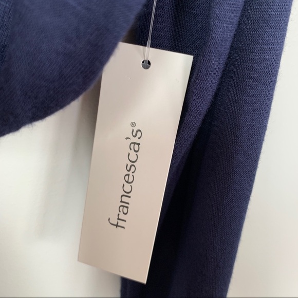 Alya Long Sleeve Navy Blue Top Size XS NWT - Picture 6 of 6